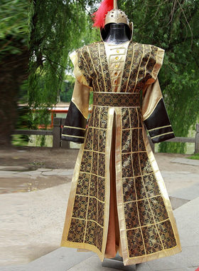 古代士兵服装男侍卫古装盔甲将战