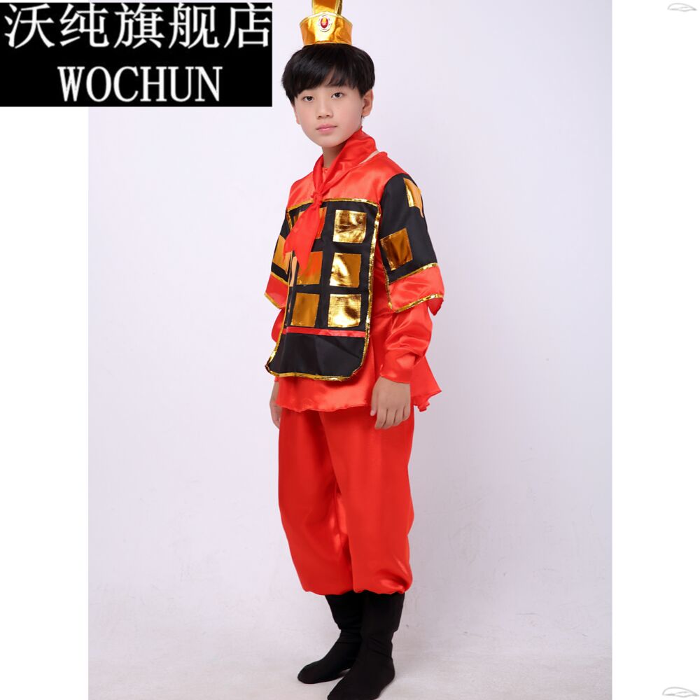 儿童古代士兵服装花木兰演出服满