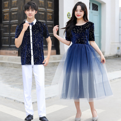 学生大合唱团服装初中高中学生学