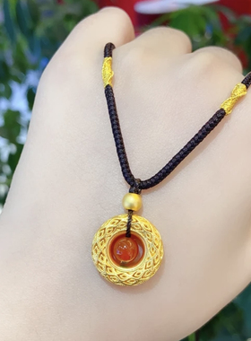 女项链绳子花丝镂空凤羽圈