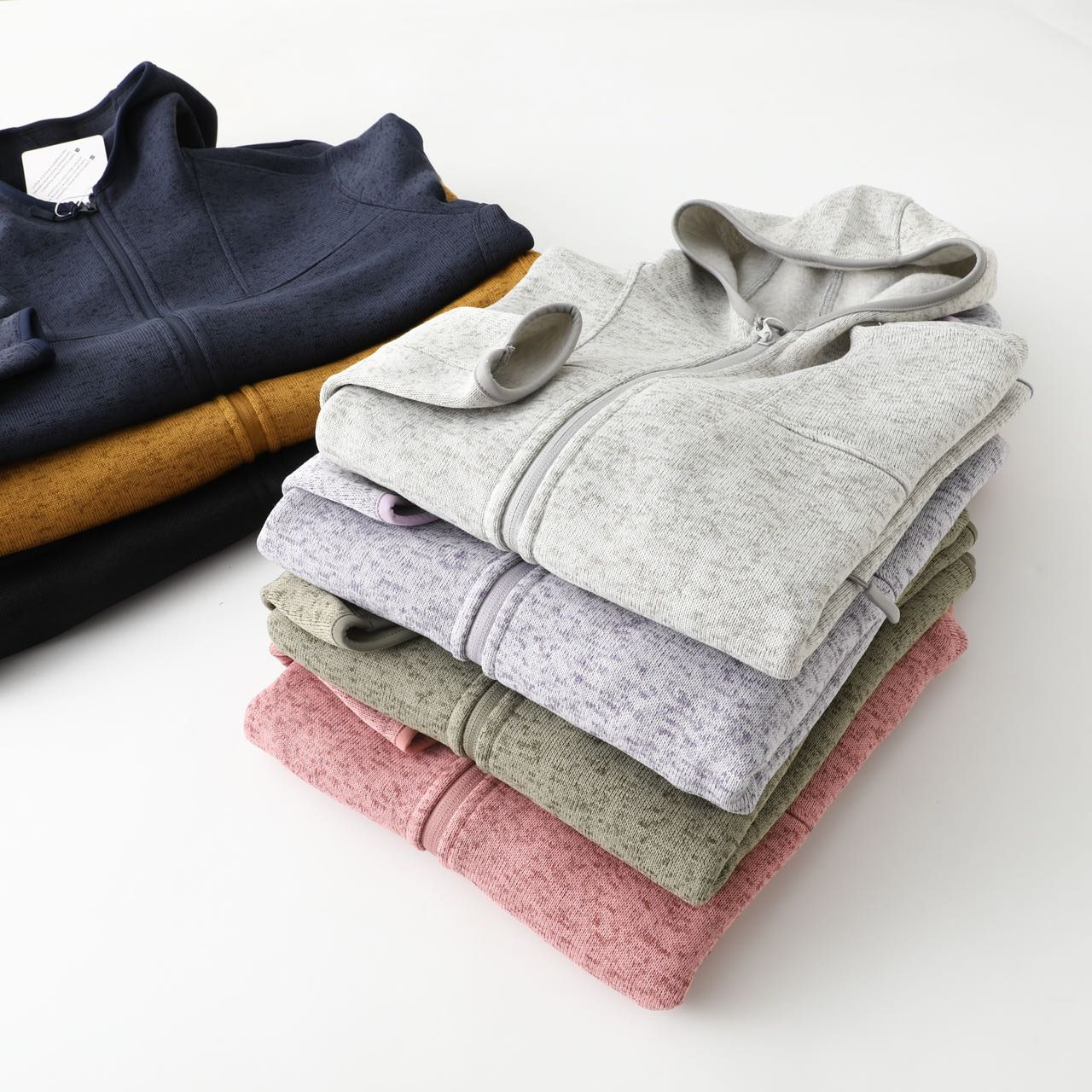 户外保暖抓绒衣外套针织