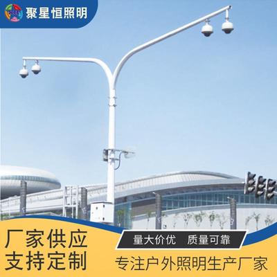 厂家定制电子监控杆八角道路监控立杆交通设施电子卡口安监杆