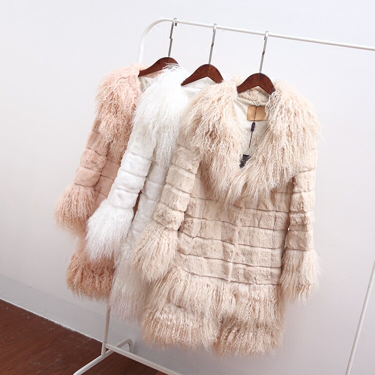2017 Autumn and winter Women's wear new pattern Rabbit's hair leather and fur coat Beach wool Korean Edition Mid length version overcoatin the Women's clothing/Boutique , Fur  category - from Buy2taobao.com to provide professional Taobao agent buy service