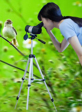MUOU慕鸥 无极变倍观鸟镜观赏镜单筒望远镜 高倍高清 带三脚架