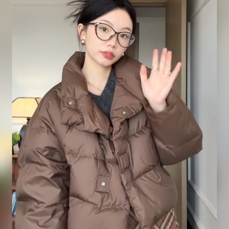 2025年新款棉服女冬短款宽松设计感加厚棉衣时尚棉袄小个子外套潮,女装/女士精品,棉衣/棉服,淘宝优惠券,粉丝福利购,淘宝优惠卷