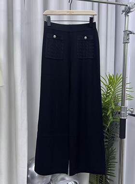 Z10915/哥D小香针织冰丝休闲薄直筒女裤A100187