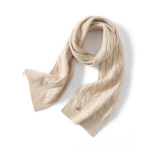 100%山羊绒围巾女短款韩版百搭秋冬新款护颈针织围脖保暖时尚百搭