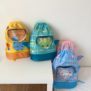 儿童游泳包干湿分离男童泳包泳衣防水收纳袋女海边户外便携式背包