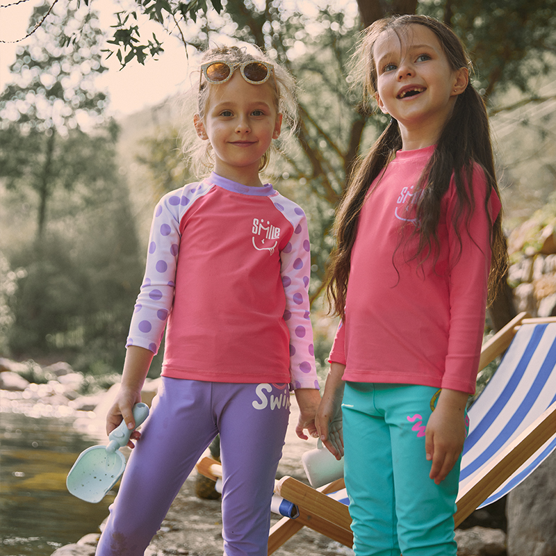 儿童分体单件上衣裤子游泳衣