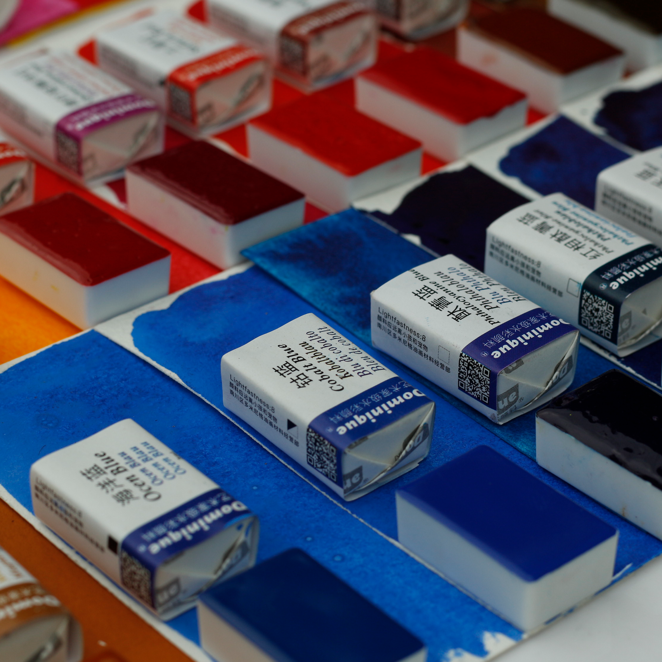 多米尼格艺术家系列固体水彩汇总链接波特粉龙血树脂全块合成色,文具电教/文化用品/商务用品,水彩颜料,淘宝优惠券,粉丝福利购,淘宝优惠卷