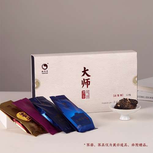 怡清源【大师品鉴】张流梅黑茶姜茯黑玫瑰原叶茯砖多组合品鉴12包