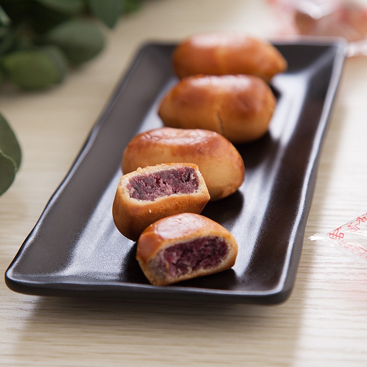 广东特产月饼皮紫薯饼糕点番薯饼美食网红小吃零食