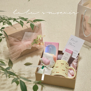 森系纱布精美礼盒包装 饰礼品盒 伴手礼生日礼物节日礼品结婚伴娘装