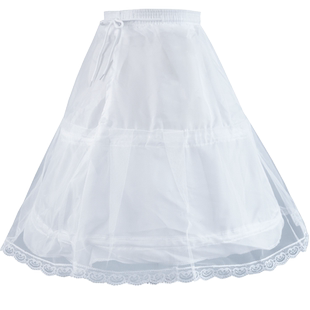 儿童裙撑公主裙洛丽塔花童蓬蓬裙小童礼服日常短款女童鱼骨lolita