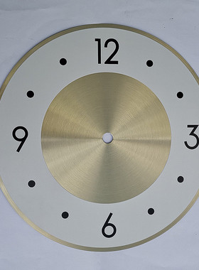 北欧时尚家用铝钟面直径217mm金色抛光孔雀工艺品钟面 凤凰钟表盘