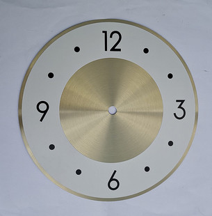 北欧时尚 凤凰钟表盘 家用铝钟面直径217mm金色抛光孔雀工艺品钟面