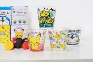 日本卡通动漫 三眼仔三眼怪叮当猫水杯玻璃杯咖啡杯果汁杯牛奶杯