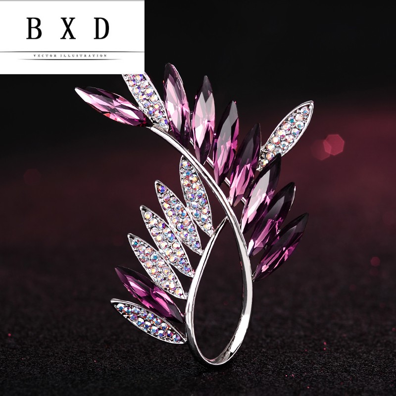 胸针胸花 施华水晶别针女韩国可爱奢华大气高档百搭简约西装配饰