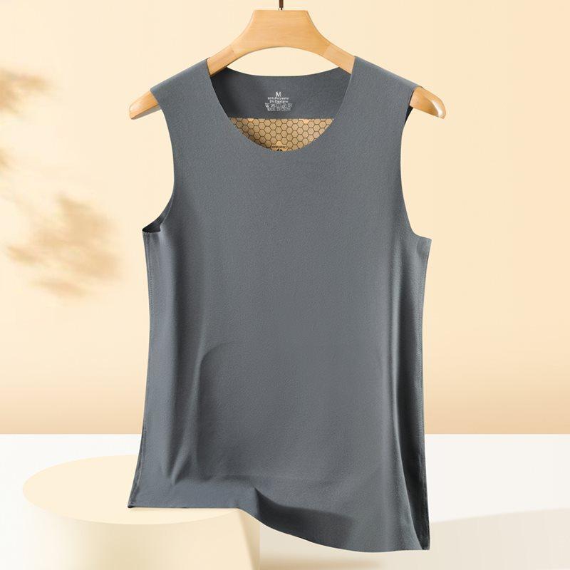 105-保暖背心 跨境专版石墨烯发热德绒保暖内衣护颈护腰贴片保暖