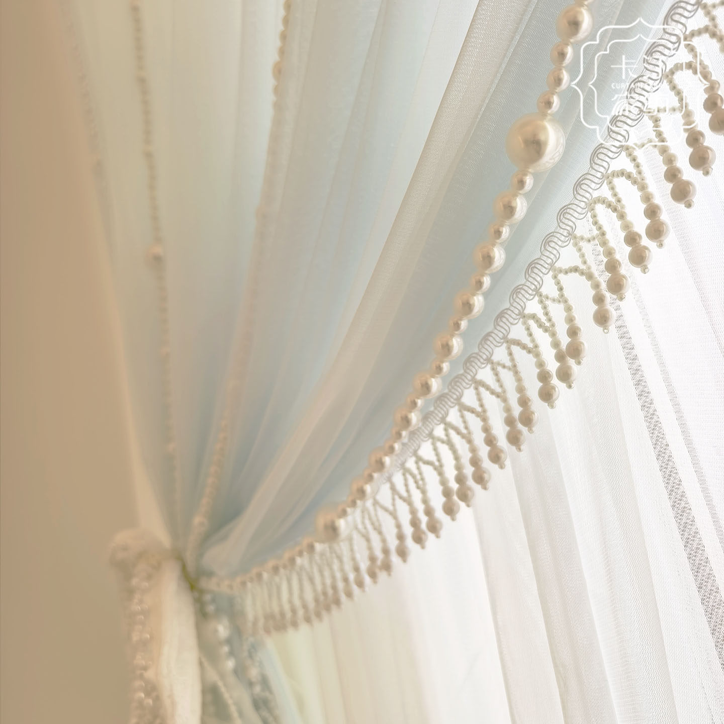 卡汀原版正版超亮珍珠双层蕾丝纱