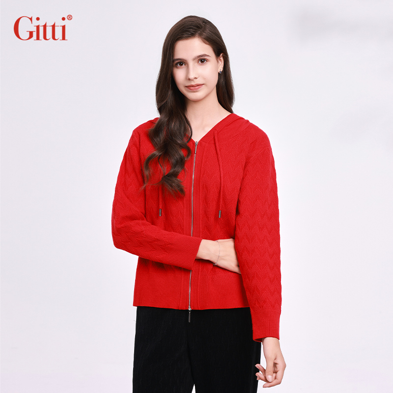 Gitti/吉蒂连帽针织衫