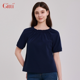 女显瘦减龄T恤G251650 短袖 Gitti 吉蒂时尚