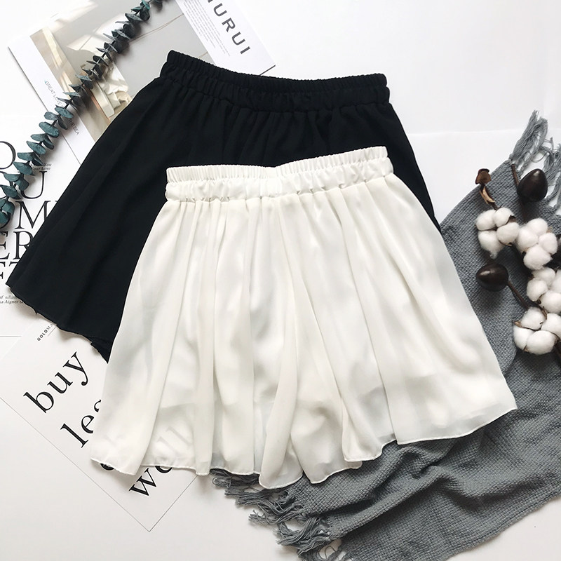 短裤女宽松夏季2019新款大码休闲高腰阔腿A字百搭雪纺印花裙裤潮在类目 女装/女士精品, 裤子, 休闲裤中 - 来自Buy2taobao.com提供专业的淘宝代购服务