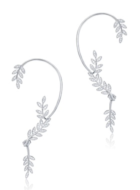 Le Loup橄榄枝耳挂女无耳洞耳环女小众超明星同款轻奢精致