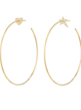 Le Loup复古甜心耳环女明星同款大圆圈小圈欧美网红简约ins