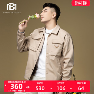 春季 BM多口袋美式 休闲上衣2024新款 外套潮牌欧美街头男士 夹克 工装