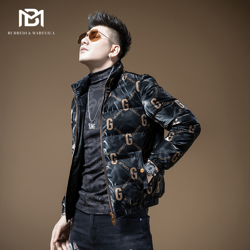 字母印花新款潮牌加厚保暖羽绒服