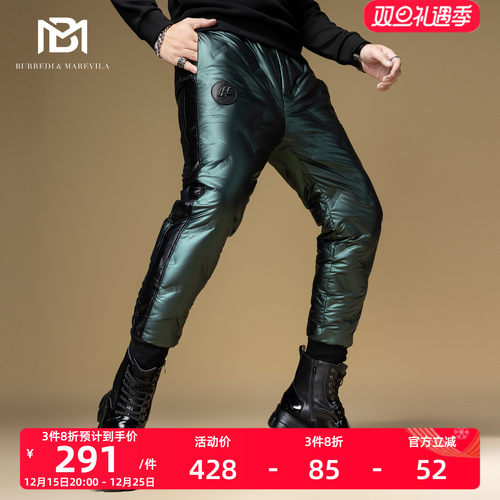 BM潮牌百搭加厚羽绒裤