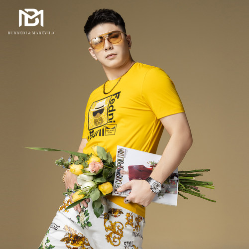 BM欧货百搭字母烫钻印花短袖T恤