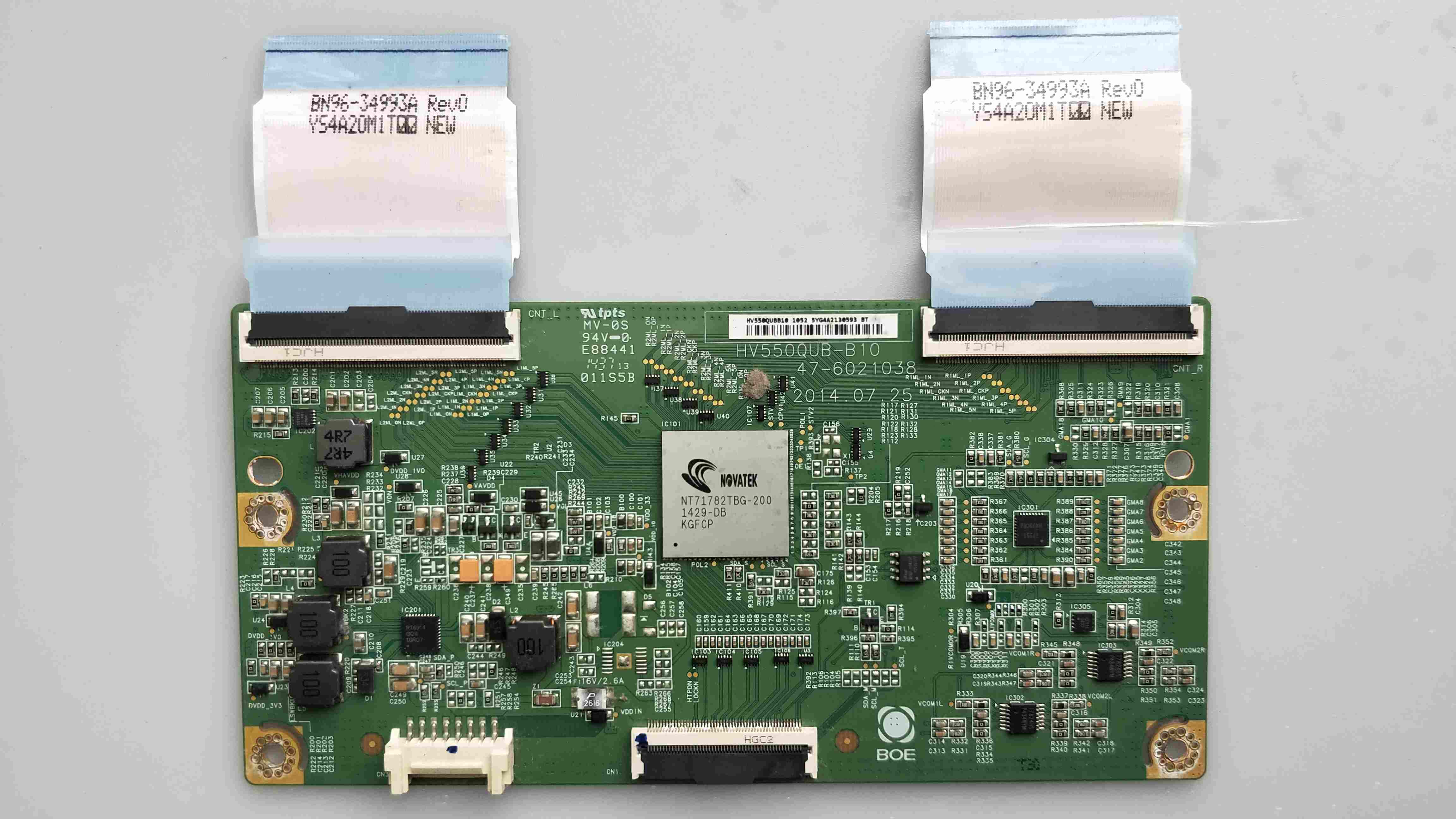 三星UA55HU6008J UA55HU5903J逻辑板 HV550QUB-B10 47-6021038 - 实物图