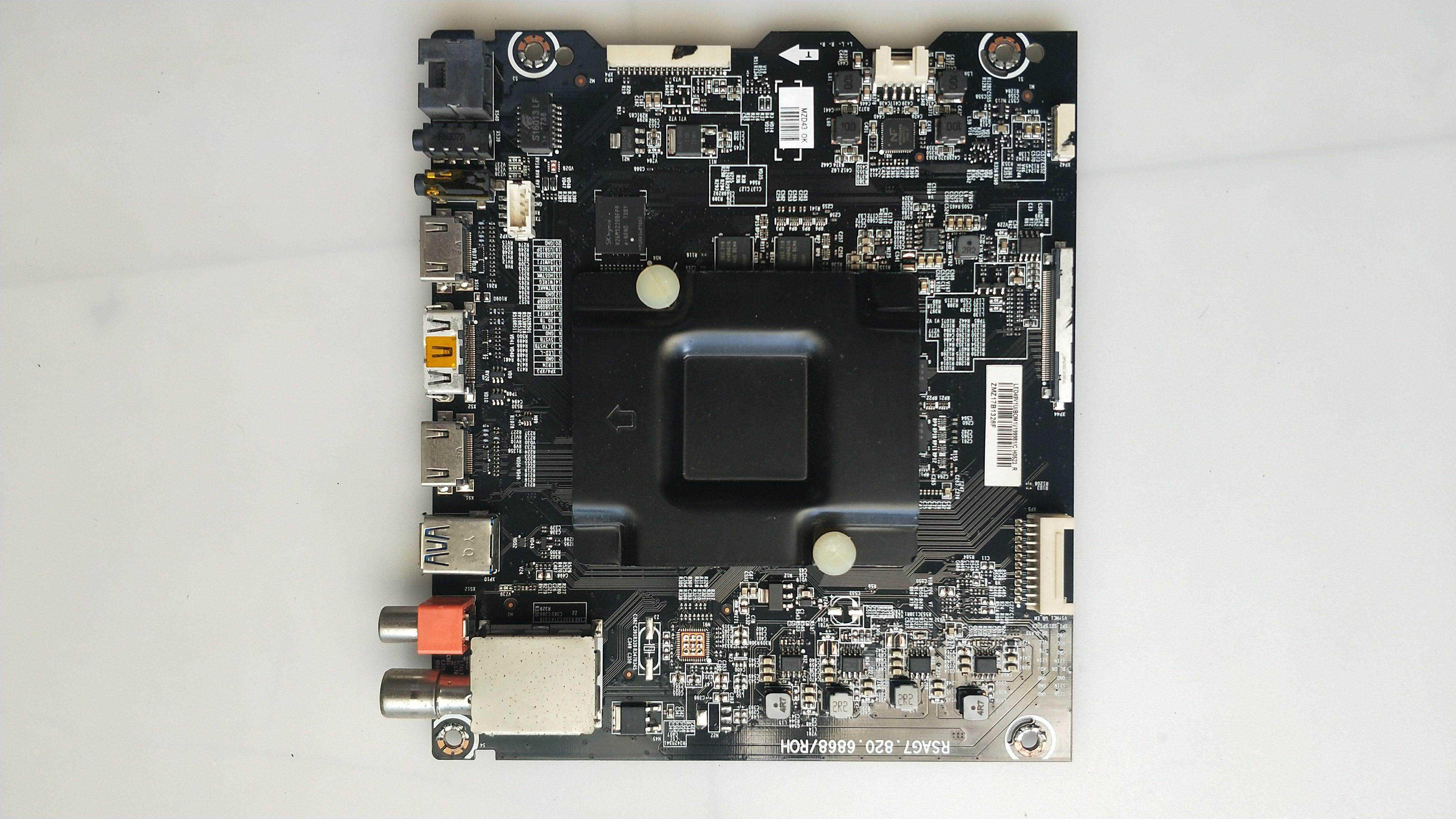 海信LED49V1U主板 RSAG7.820.6868 (BOM1)199981 屏 HE490IU-E31