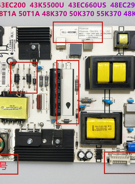 海信43EC200 43K5500U 43EC660US 42EC290 电源板 RSAG7.820.5687