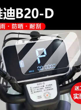 适用雅迪B20-D电动车仪表膜b20-d运动版保护膜b20d显示屏非钢化膜TDT1428Z液晶盘贴膜电瓶脚垫防水罩配件灯纸