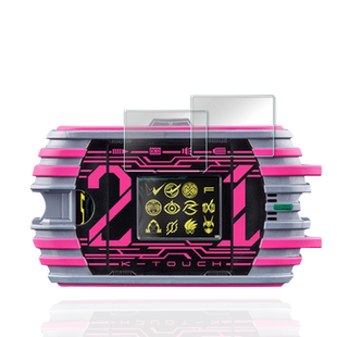 适用于万代PB DX保护膜品红变身+K假面骑士帝骑驱动器屏幕贴膜Decade变身腰带品红新帝骑K触屏21屏非钢化膜