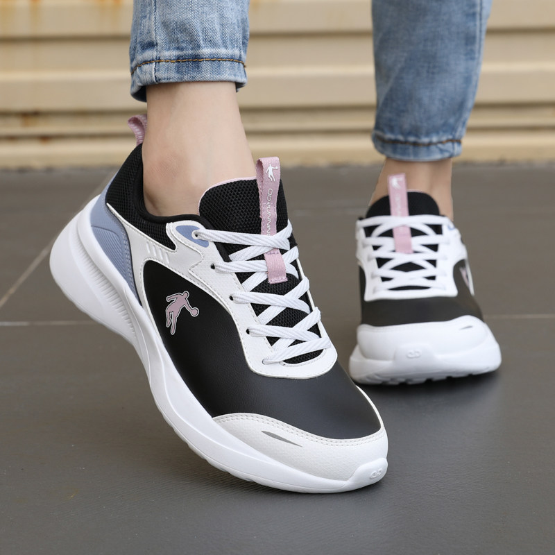 乔丹运动鞋女鞋2026春冬季新款官方正品女士轻便皮面防水跑步鞋子,运动鞋new,跑步鞋,淘宝优惠券,粉丝福利购,淘宝优惠卷