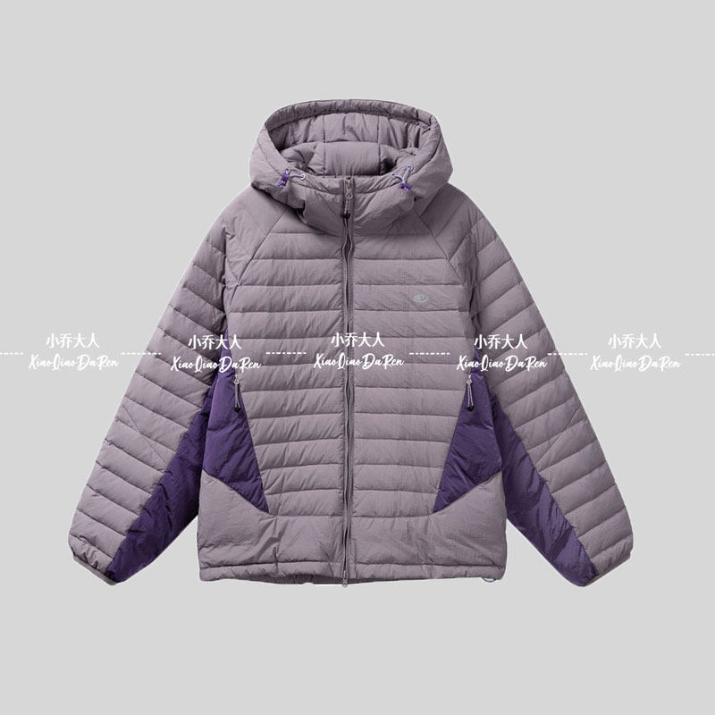 【大潘专属】冬季情侣撞色白鸭绒宽松防风轻薄排骨羽绒服C2953