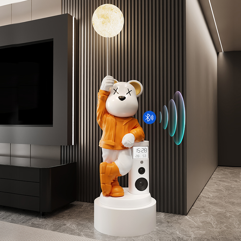 大型暴力熊客厅摆件大号落地装饰