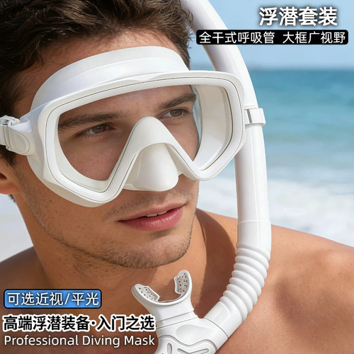 潜水镜浮潜三宝全干式呼吸管套装