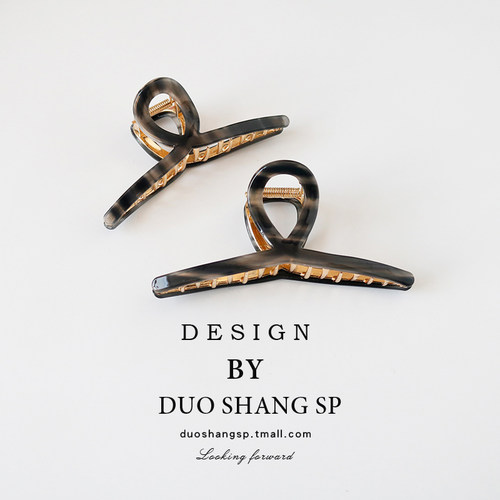 朵尚大抓夹醋酸板材发夹法式简约