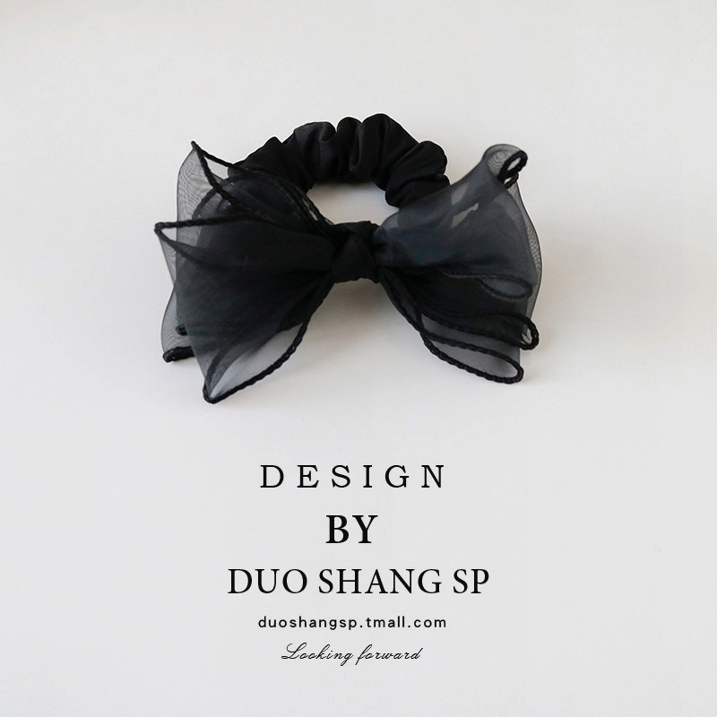 朵尚蝴蝶结发绳欧根纱仙女发圈