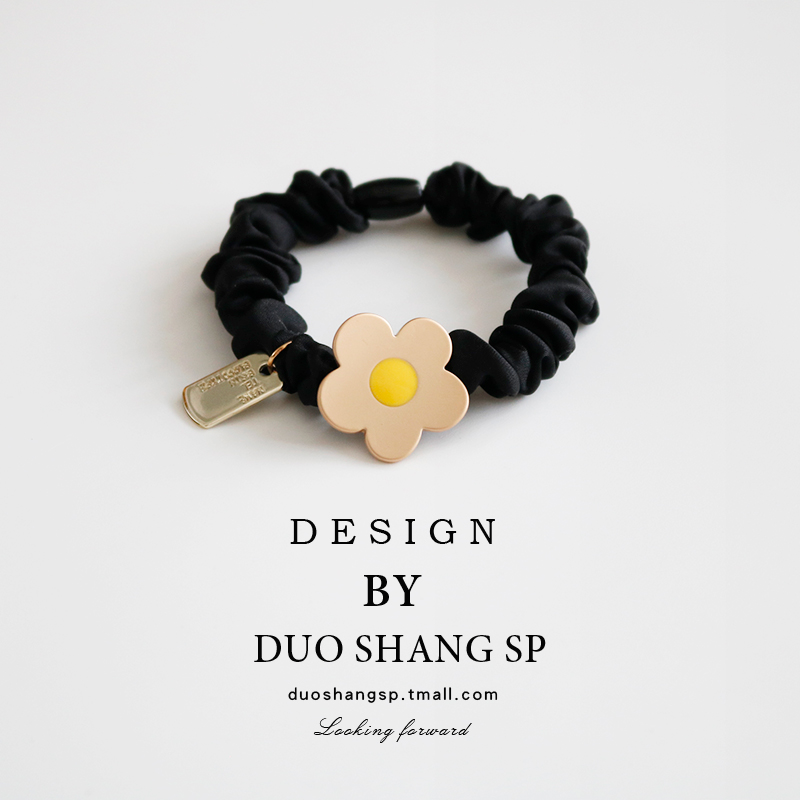 日系花朵橡皮筋发绳简约扎头发