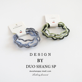 4条套装 韩国糖果色头绳少女发圈不伤发基础波浪扎头发橡皮筋头饰