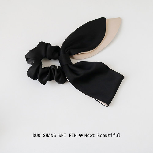 朵尚发绳布艺日韩飘带蝴蝶结发圈