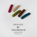 韩国早秋毛呢bb发夹女简约纯色发饰一字夹后脑勺碎发卡侧边刘海夹