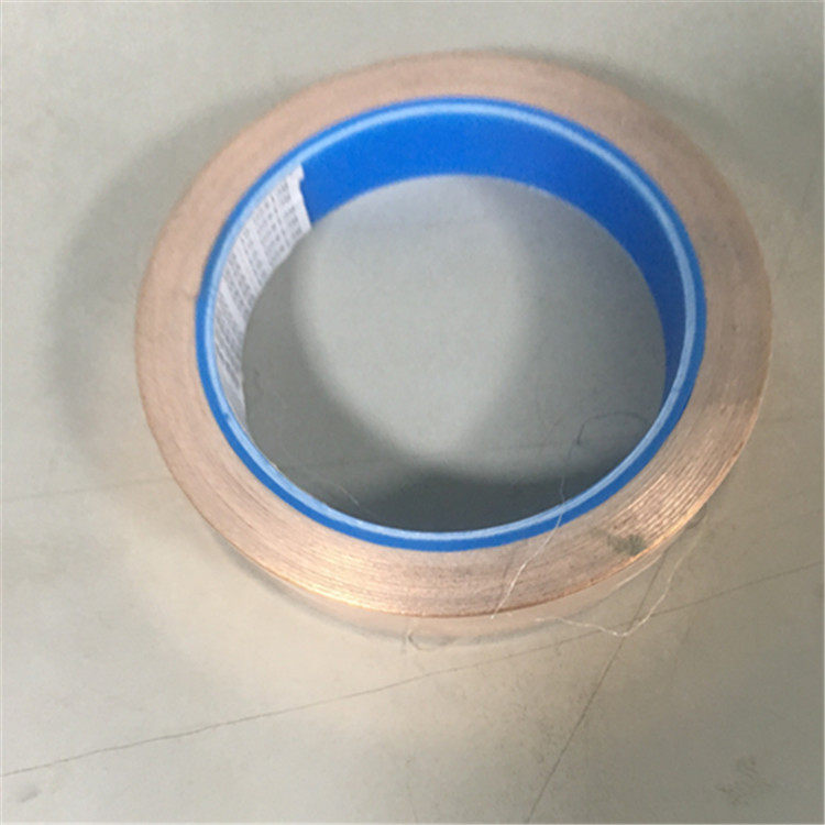 单导双导纯铜铜箔胶带导电散热屏蔽耐高温强力铜箔导热胶带50米长