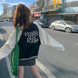 25秋 档口现货!!刺绣撞色棒球服257-58251-P145K198,女装短外套,浙宝257, 25秋 档口现货!!刺绣撞色棒球服257-58251-P145K198,女装短外套,浙宝257,